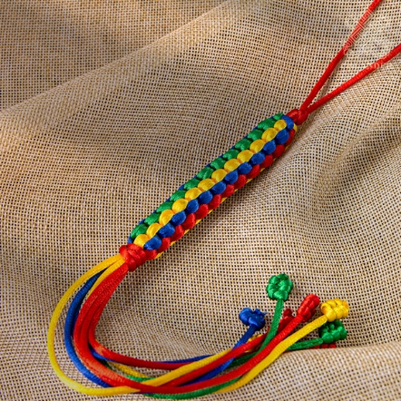 吊飾-立體細方形繩結