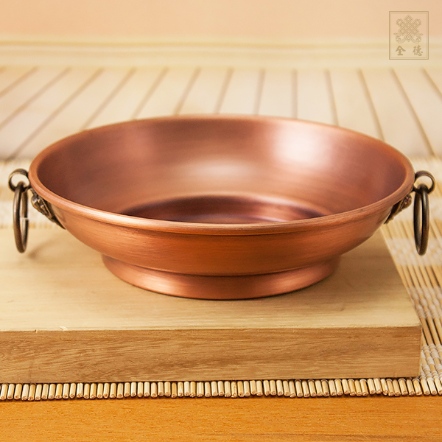 圓形煙供銅盤-紅銅色（共二款）